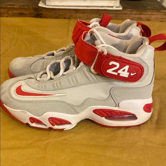 Nike Kids Red and White Sneakers